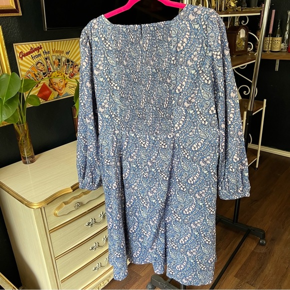 J.Crew Long-Sleeve Mini Dress in Liberty® Bourton Bloom Fabric Plus Size - Picture 10 of 10